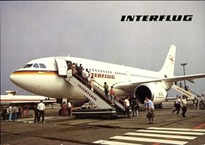 Ansichtskarte / Postkarte DDR Interflug Flugzeug A310