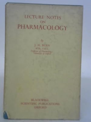 Bild des Verkufers fr Lecture Notes On Pharmacology zum Verkauf von World of Rare Books