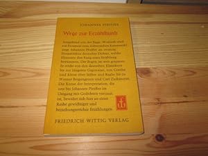 Image du vendeur pour Wege zur Erzhlkunst mis en vente par Versandantiquariat Schfer