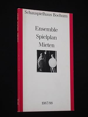 Schauspielhaus Bochum. Spielplan, Ensemble, Mieten 1987/88 [Jahresheft]