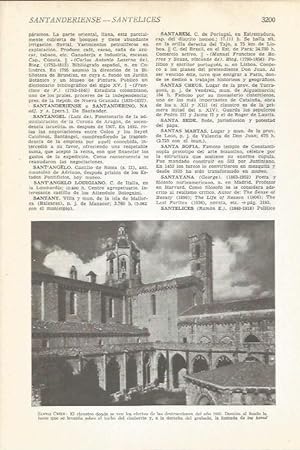 Bild des Verkufers fr LAMINA 51556: Claustro del monasterio de Santes Creus, Tarragona zum Verkauf von EL BOLETIN