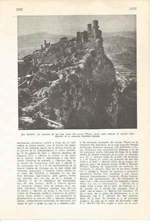 Bild des Verkufers fr LAMINA 51549: Monte Titano en San Marino zum Verkauf von EL BOLETIN