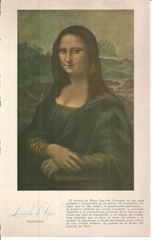 Image du vendeur pour LAMINA 51632: La Gioconda, por Leonardo da Vinci mis en vente par EL BOLETIN