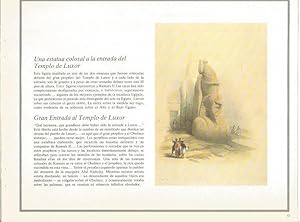 Bild des Verkufers fr LAMINA 51730: Estatua en la entrada del Templo de Luxor zum Verkauf von EL BOLETIN