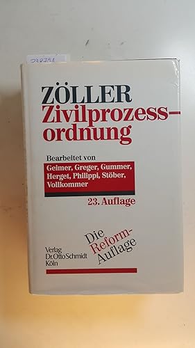 Seller image for Zivilprozeordnung : mit Gerichtsverfassungsgesetz und den Einfhrungsgesetzen, mit internationalem Zivilprozerecht, EG-Verordnungen, Kostenanmerkungen ; Kommentar for sale by Gebrauchtbcherlogistik  H.J. Lauterbach