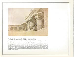 Bild des Verkufers fr LAMINA 51735: Fachada de la rotonda del Templo de Edfu zum Verkauf von EL BOLETIN