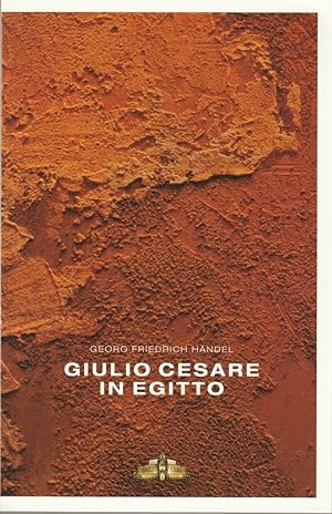 Bild des Verkufers fr Programmheft Georg Friedrich Hndel GIULIO CESARE IN EGITTO Premiere 13. Dezember 2009 Spielzeit 2009 / 2010 zum Verkauf von Programmhefte24 Schauspiel und Musiktheater der letzten 150 Jahre
