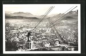 Ansichtskarte Grenoble, Vue générale, Blick von der Seilbahn über Grenoble