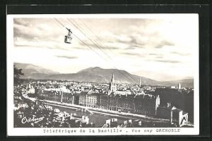 Ansichtskarte Grenoble, Téléférique de la Bastille, Seilbahn über Grenoble