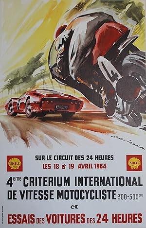 "4ème CRITERIUM INTERNATIONAL DE VITESSE MOTOCYCLISTE et ESSAIS DES VOITURES des 24 HEURES DU MAN...