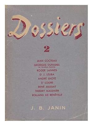 Imagen del vendedor de Dossiers 2 a la venta por JLG_livres anciens et modernes