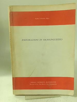 Seller image for Explorations in Sociolinguistics for sale by World of Rare Books