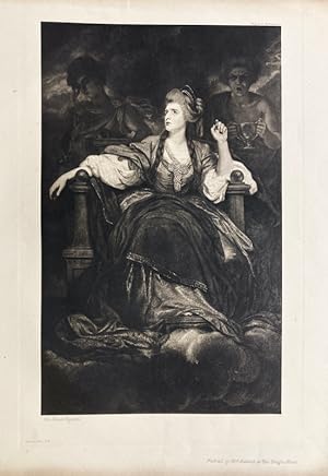 Bild des Verkufers fr Mrs Siddons as the Tragic Muse / Doa Siddons como la Trgica Musa, Sir Joshua Raynolds (c.1790) zum Verkauf von Frame
