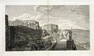 Antiquities of Athens - Vol. I.II.Ch.II.P.I.I (Muralla y Ruinas / Walls and Ruins) One plate only.