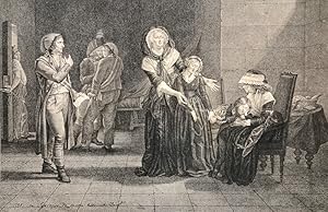 La Separation de Marie Antoinette d' Autriche, d' avec sa Famille dans la Tour du Temple / 87 / 5...