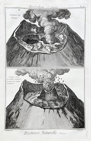 Reino Mineral - Volcanes / Minéralogie, 6me Collection - Histoire Naturelle, Volcans, Sommet du V...