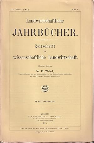 Bild des Verkufers fr Landwirtschaftliche Jahrbcher 80. Band 1934 Heft 2 (1 Heft) zum Verkauf von Clivia Mueller