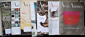 Art in America (7 volumes mostly 2012: including 2012's Annual Guide to Galleries, Museums & Arti...