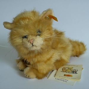 Original Steiff: Hellbraungefleckte Katze, sitzend