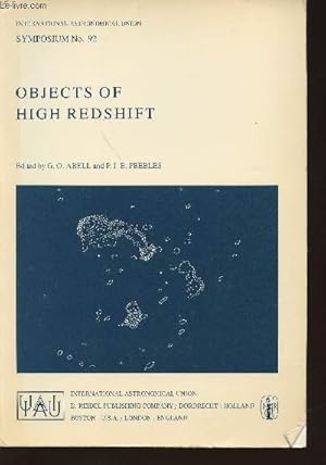 Seller image for Symposium n92- Ojects of high redshift for sale by Le-Livre