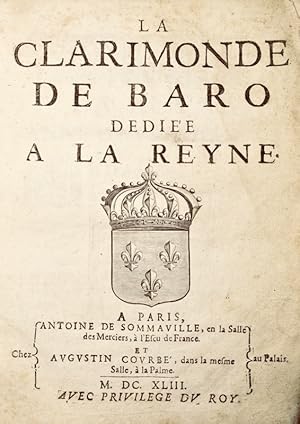 Bild des Verkufers fr La Clarimonde de Baro ddie  la Reyne. zum Verkauf von Bonnefoi Livres Anciens