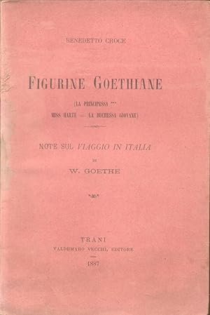 Immagine del venditore per FIGURINE GOETHIANE. (La principessa ****, Miss Harte, La duchessa giovane). Note sul Viaggio in Italia di W. Goethe. venduto da studio bibliografico pera s.a.s.