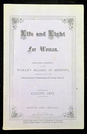 Life and Light for Woman Vol III No. 8 August, 1873