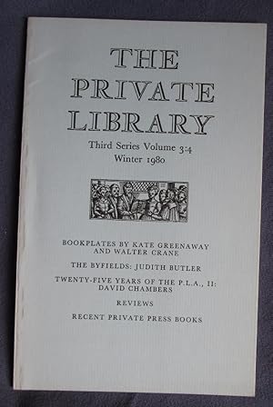 Seller image for The Private Library, Third Series - Volume 3:4 - Winter 1980 for sale by C L Hawley (PBFA)