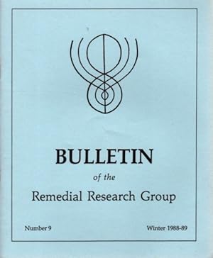 Seller image for BULLETIN: REMEDIAL RESEARCH GROUP: NUMBER 9 for sale by By The Way Books