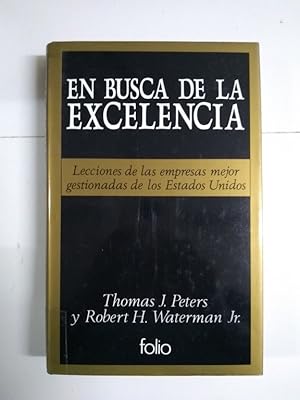 Imagen del vendedor de En busca de la excelencia a la venta por Libros Ambig