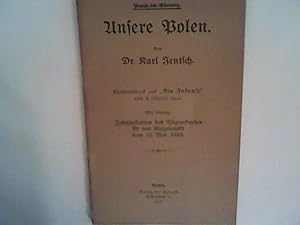 Bild des Verkufers fr Unsere Polen Sonderabdruck aus " Die Zukunft" v. 4. Oktober 1913 zum Verkauf von ANTIQUARIAT FRDEBUCH Inh.Michael Simon