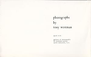 Photographs by Tony Westman