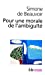 Image du vendeur pour Pour une morale de l'ambiguite (Folio Essais) (French Edition) [FRENCH LANGUAGE - Soft Cover ] mis en vente par booksXpress