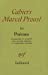 Bild des Verkufers fr Poemes (Cahiers Marcel Proust) (French Edition) [FRENCH LANGUAGE - Soft Cover ] zum Verkauf von booksXpress