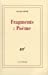 Seller image for Fragments : poème [FRENCH LANGUAGE - Soft Cover ] for sale by booksXpress