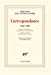 Bild des Verkufers fr Correspondance, 1952-1983 [FRENCH LANGUAGE - Soft Cover ] zum Verkauf von booksXpress