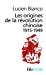 Seller image for Orig de La Revol Chinoi (Folio Histoire) (English and French Edition) [FRENCH LANGUAGE - Soft Cover ] for sale by booksXpress