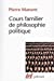 Bild des Verkufers fr Cours familier de philosophie politique (French Edition) [FRENCH LANGUAGE - Soft Cover ] zum Verkauf von booksXpress