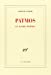 Bild des Verkufers fr Patmos et autre poèmes [FRENCH LANGUAGE - Soft Cover ] zum Verkauf von booksXpress