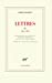 Seller image for LETTRES T.4 1966-1989 [FRENCH LANGUAGE - Hardcover ] for sale by booksXpress