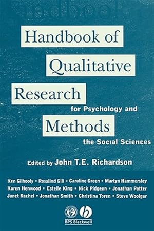 Seller image for Handbook of Qualitative Research Methods for Psychology & the Social Sciences for sale by GreatBookPricesUK