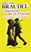 Image du vendeur pour L'identite de la France: Les hommes et les choses 1 [FRENCH LANGUAGE - Soft Cover ] mis en vente par booksXpress
