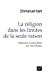 Image du vendeur pour Religion dans les limites de la seule raison(La) [FRENCH LANGUAGE - Soft Cover ] mis en vente par booksXpress