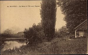 Image du vendeur pour Ansichtskarte / Postkarte Mantes Yvelines, La Seine, L'Ile aux Dames mis en vente par akpool GmbH