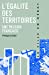 Bild des Verkufers fr Légalité des territoires, une passion française [FRENCH LANGUAGE - Soft Cover ] zum Verkauf von booksXpress