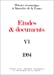 Seller image for etudes documents [FRENCH LANGUAGE - Soft Cover ] for sale by booksXpress