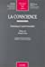 Seller image for La conscience (Bibliotheque de droit prive) (French Edition) [FRENCH LANGUAGE - Soft Cover ] for sale by booksXpress