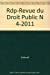 Seller image for rdp-revue du droit public n 4-2011 [FRENCH LANGUAGE - Soft Cover ] for sale by booksXpress