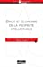 Seller image for Droit et économie de la propriété intellectuelle [FRENCH LANGUAGE - Soft Cover ] for sale by booksXpress