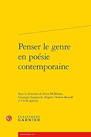 Bild des Verkufers fr Penser Le Genre En Poesie Contemporaine (Litterature Generale Et Comparee) (French Edition) [FRENCH LANGUAGE - Paperback ] zum Verkauf von booksXpress